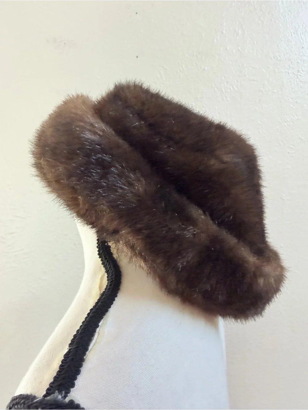 Vintage Ben Berger faux fur brown hat